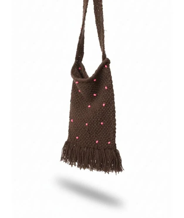 Woolen Knotting Sling Bag
