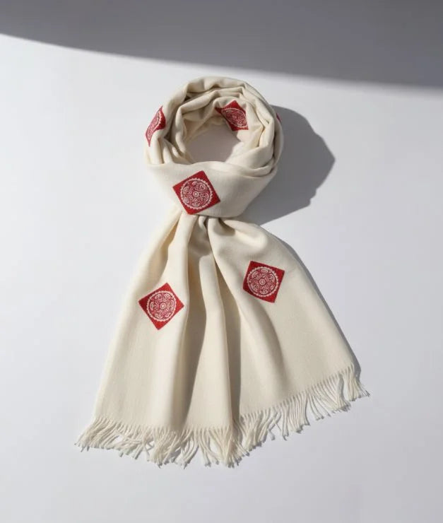 Daffodil Stole with Aipan Print