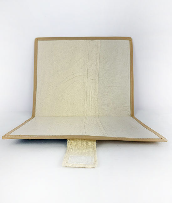 Jute File Folder with Velcro Closure
