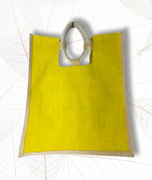 Jute Carry Bag with Round Handle
