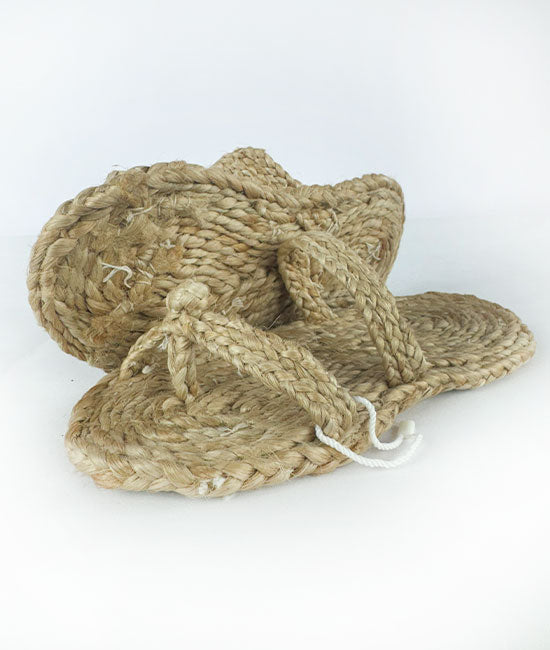 Jute Braided Kolhapuri Slipper