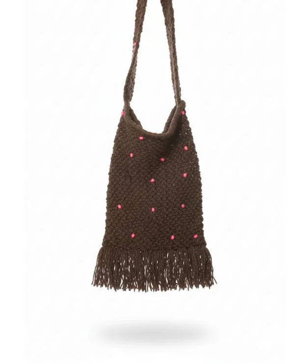 Woolen Knotting Sling Bag