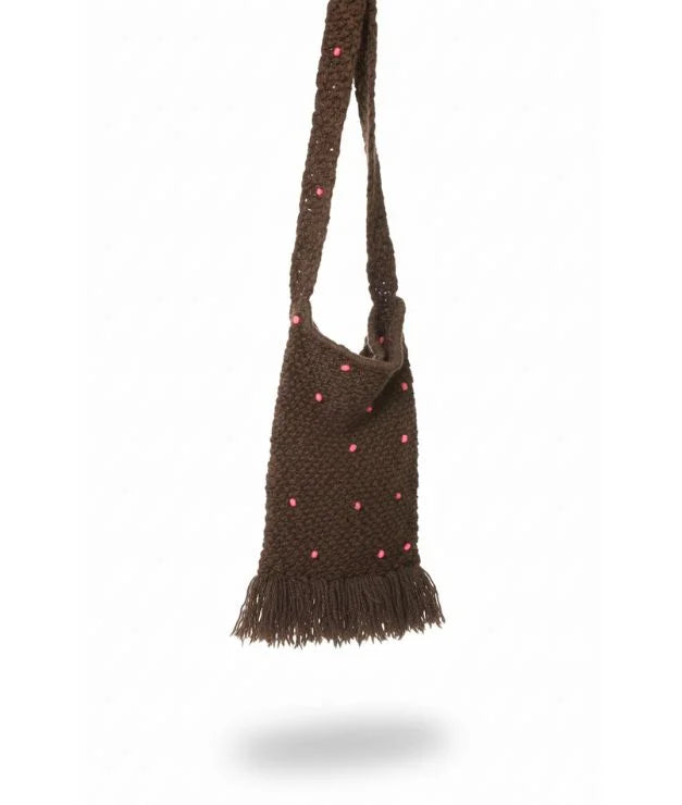 Woolen Knotting Sling Bag