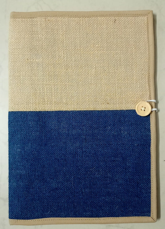 Jute File Folder with Button Closure