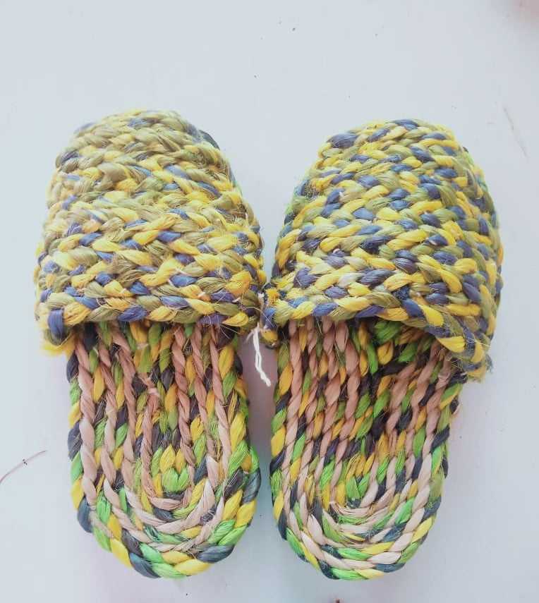 Jute Braided Slide-In Slipper