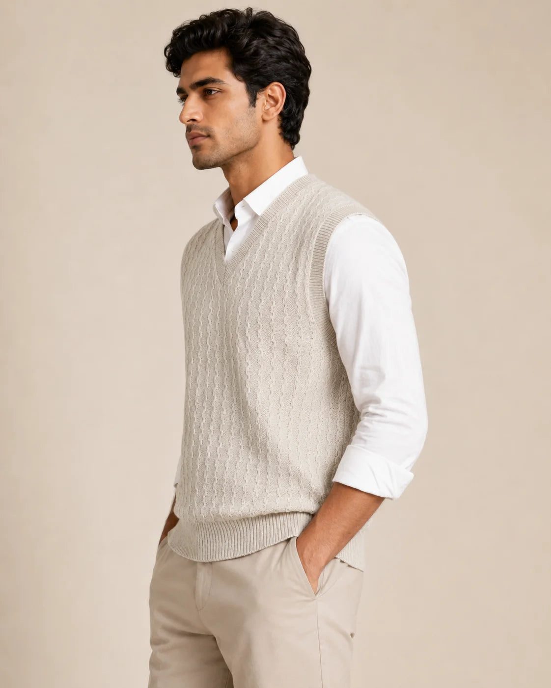 Harshil half sweater for men