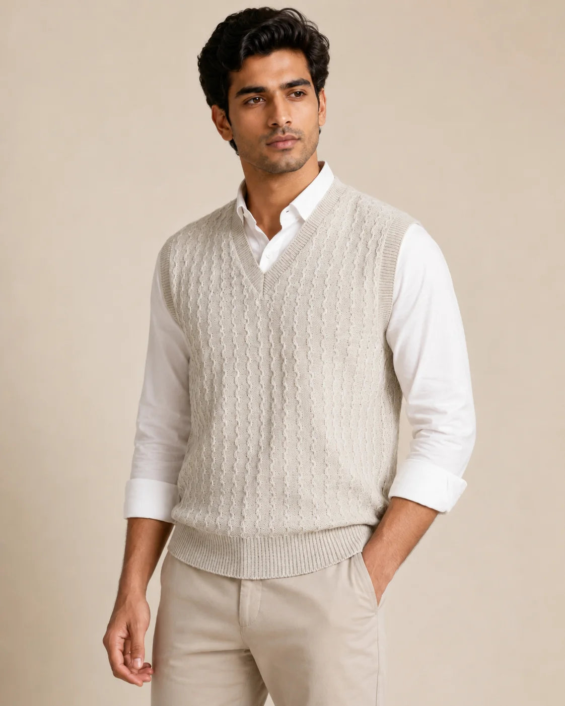 Harshil half sweater for men