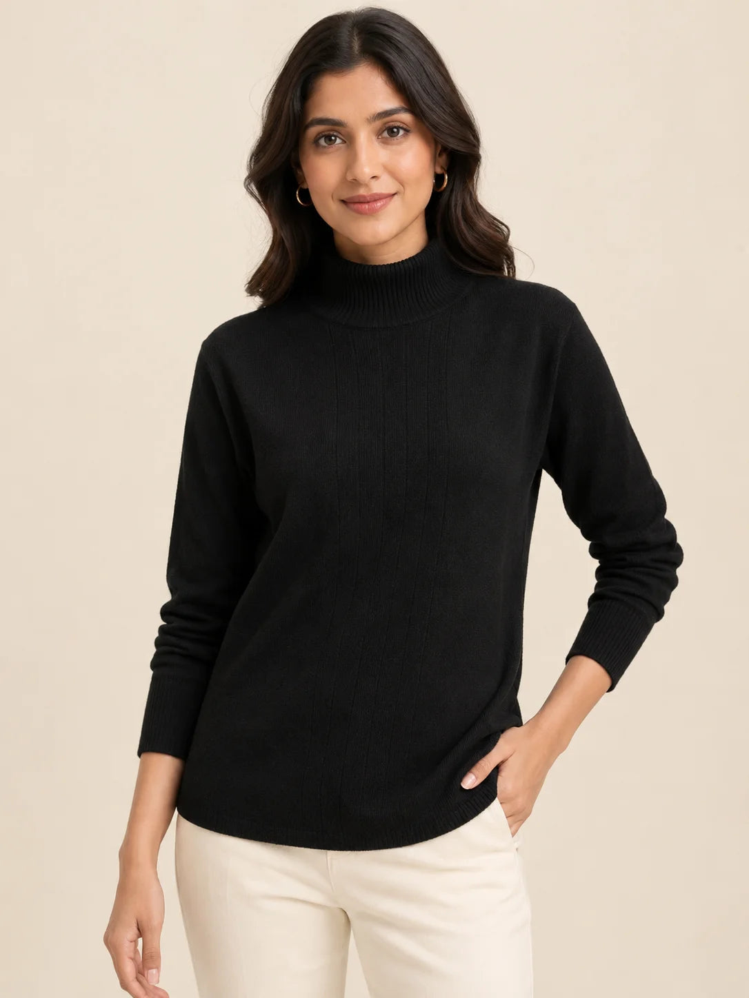 Women's Woolen High neck Sweater