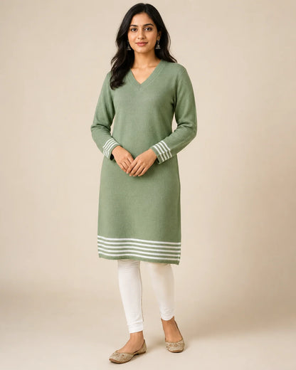 Premium Hosiery Knitted Woolen Kurti