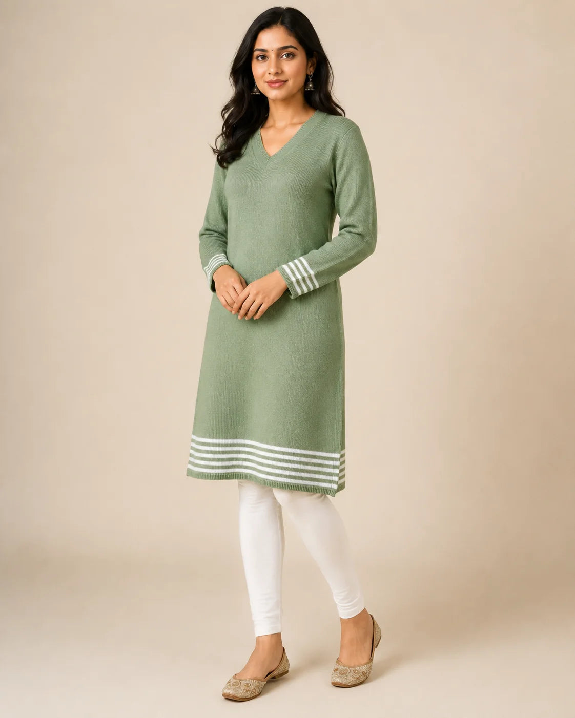 Premium Hosiery Knitted Woolen Kurti