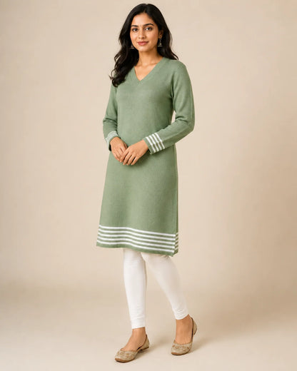 Premium Hosiery Knitted Woolen Kurti