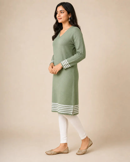 Premium Hosiery Knitted Woolen Kurti