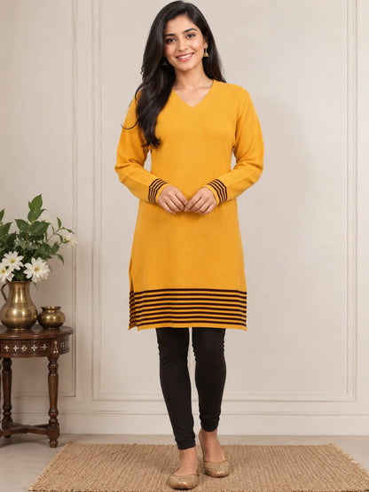 Premium Hosiery Knitted Woolen Kurti