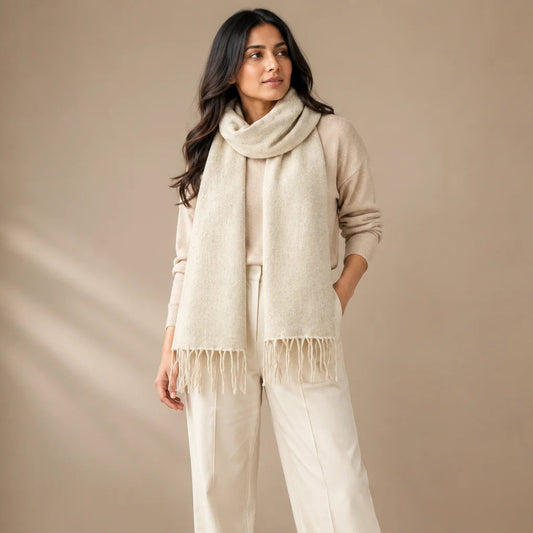 Classic Hosiery Knitted Himalayan Wool Muffler