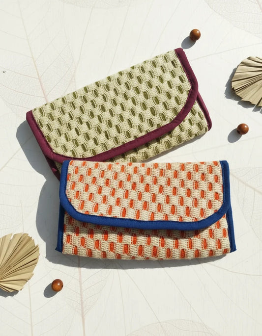 Jute Hand Purse With Plain Net
