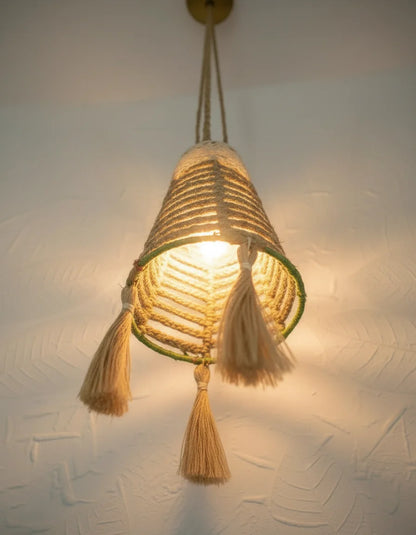 Hand Braided Jute Lamp Shade