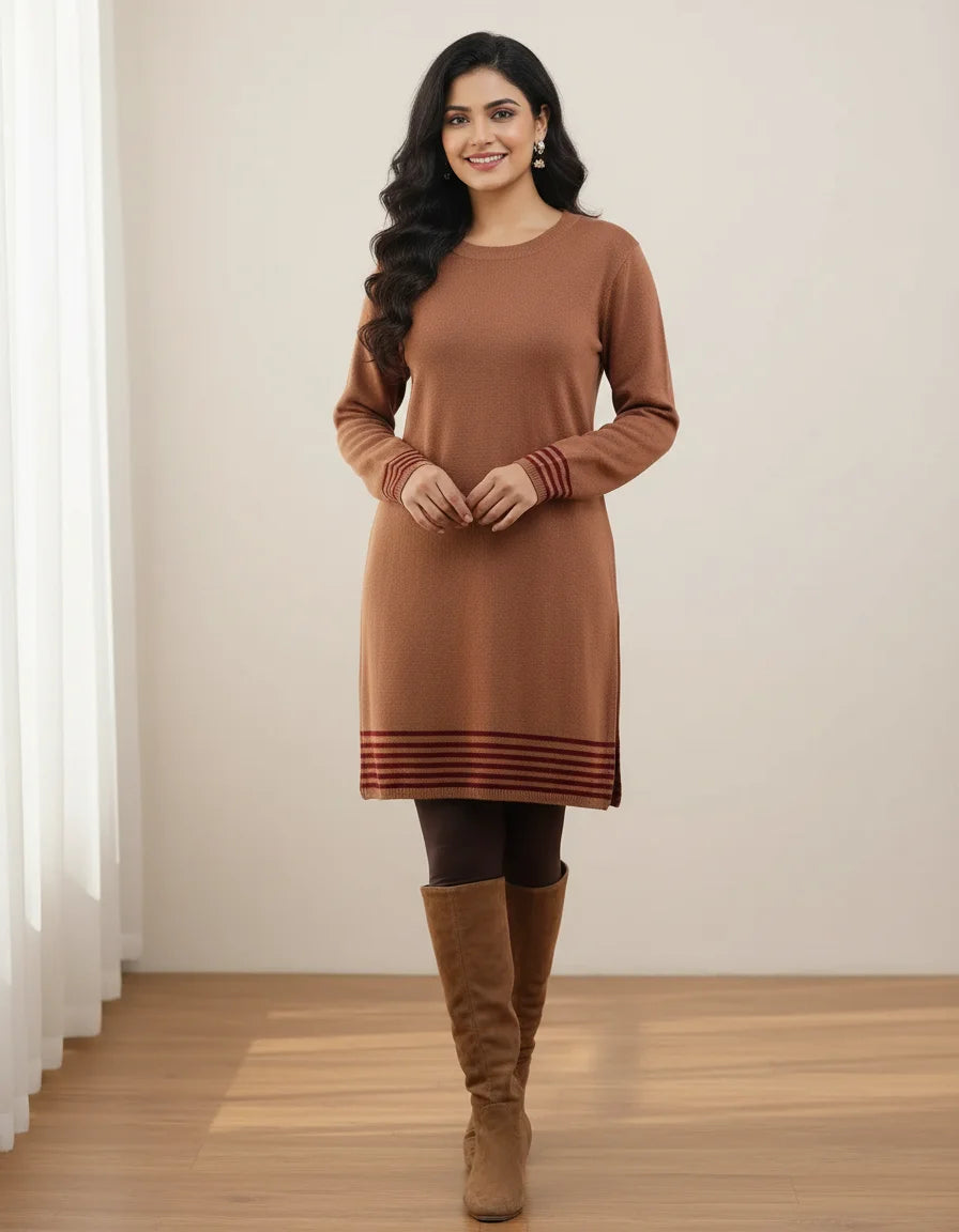 Premium Hosiery Knitted Woolen Kurti