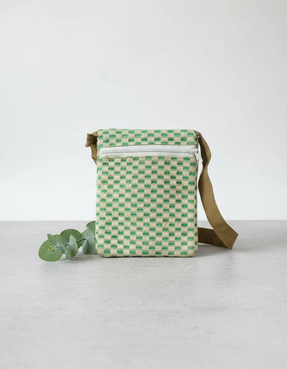 Jute Sling Bag With Plain Net