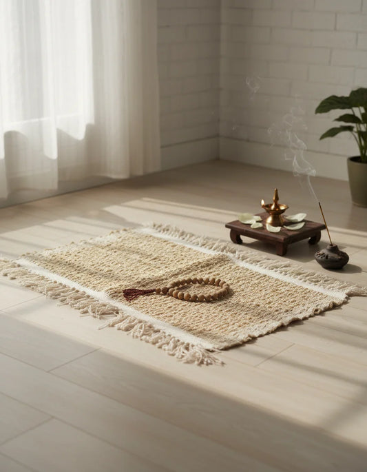 Handwoven Bhimal Mediatation Mat