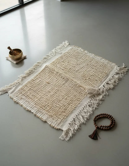 Handwoven Bhimal Mediatation Mat