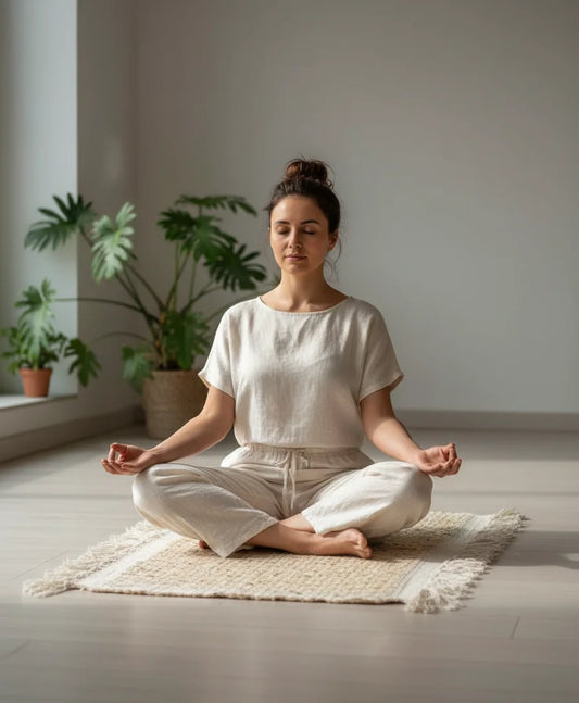 Handwoven Bhimal Mediatation Mat