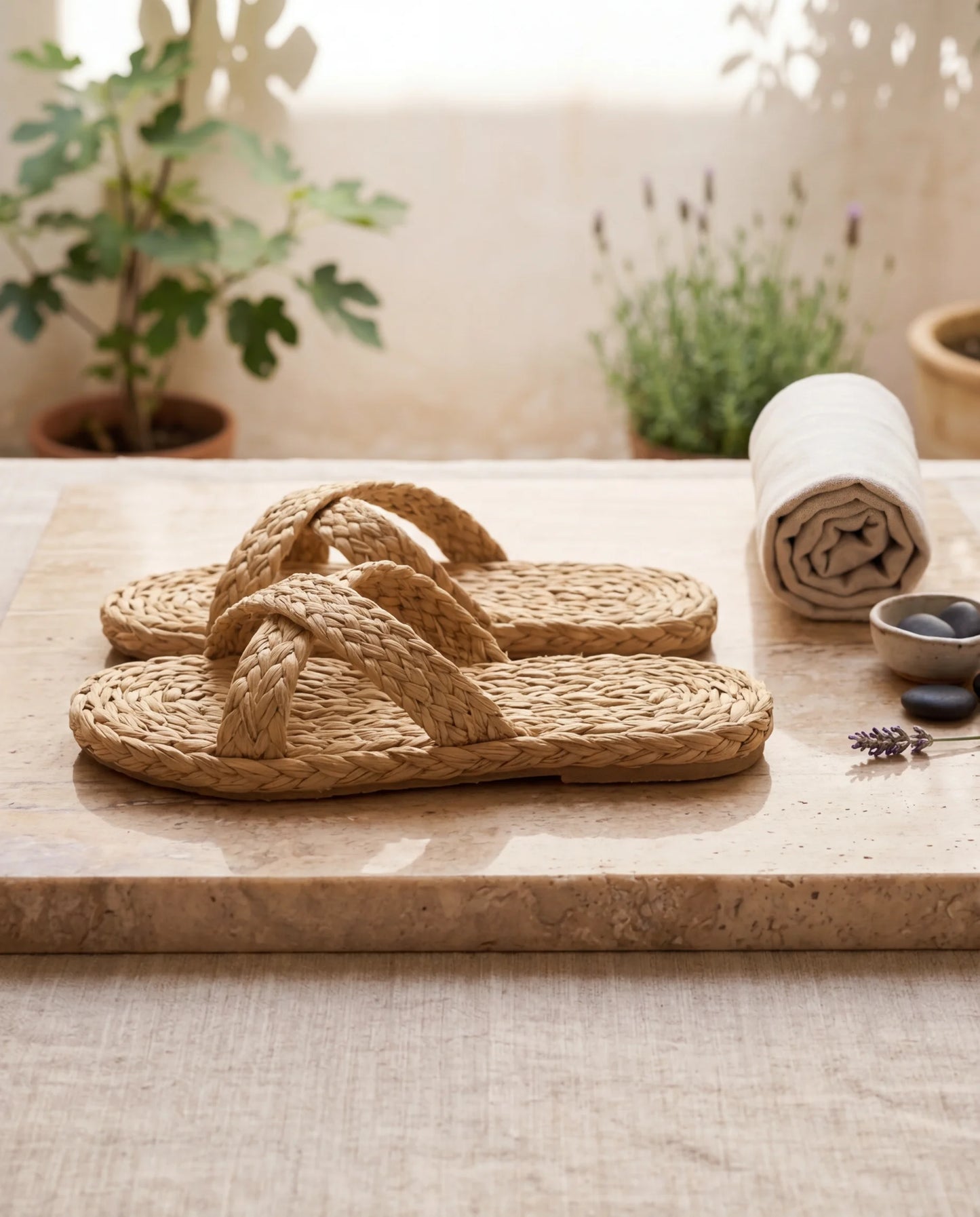 Jute Braided Kolhapuri Slipper