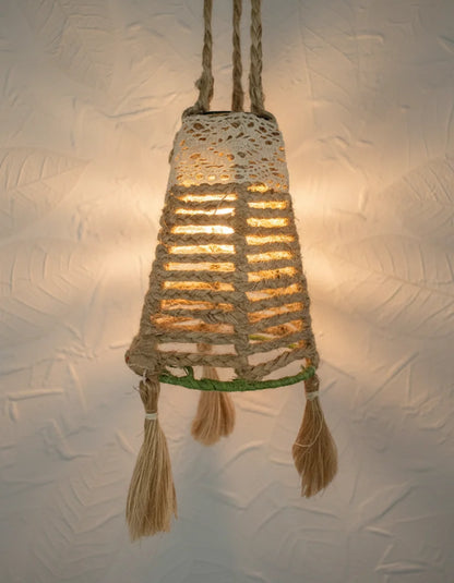 Hand Braided Jute Lamp Shade