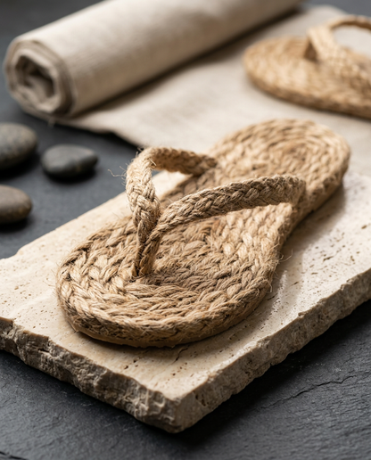 Jute Braided Strap Slipper