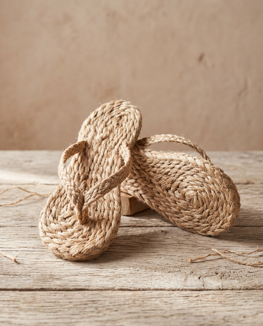Jute Braided Strap Slipper