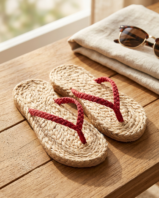 Jute Braided Strap Slipper