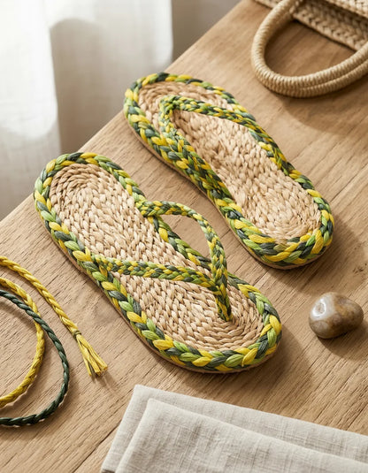Jute Braided Strap Slipper