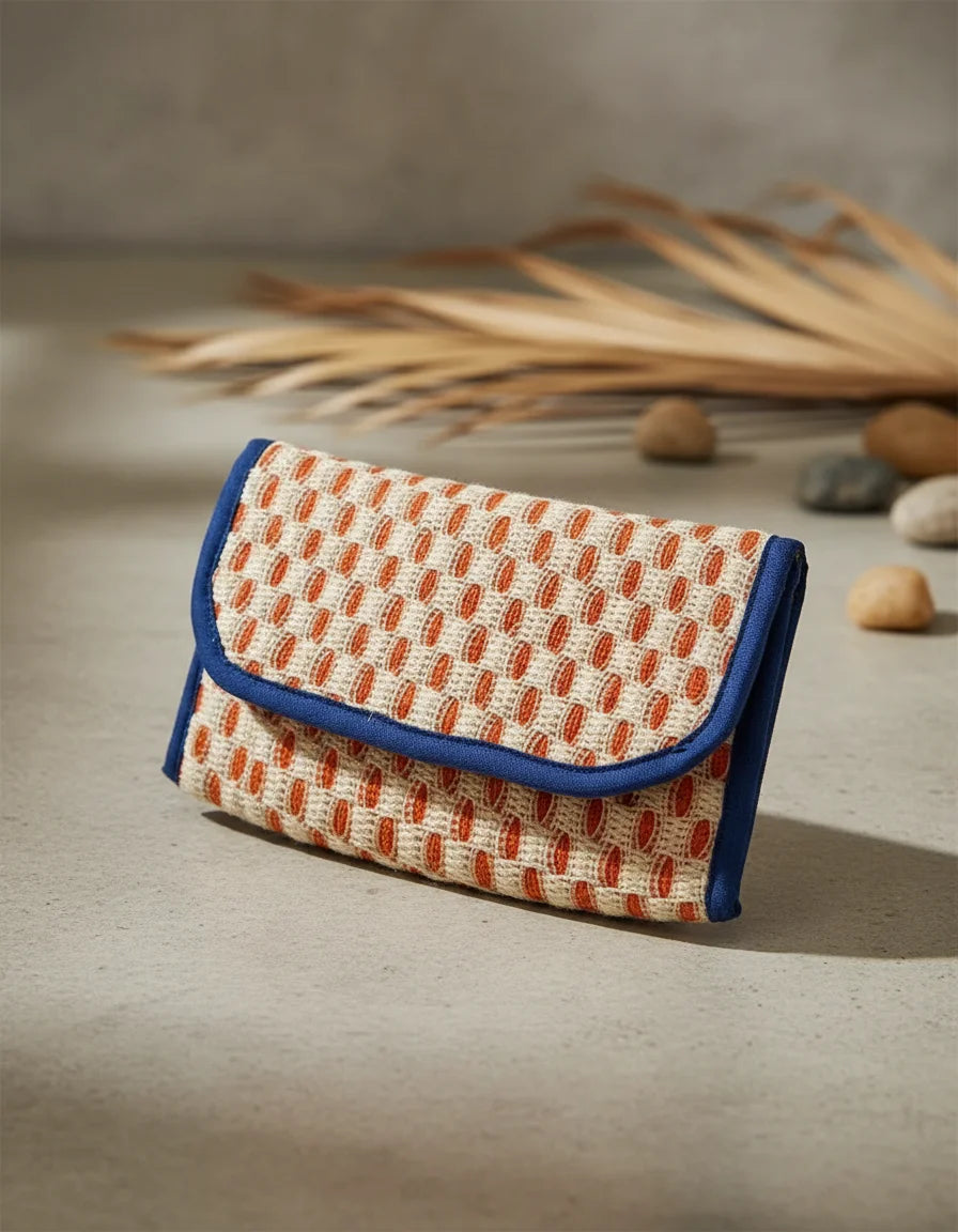 Jute Hand Purse With Plain Net