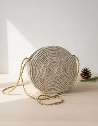 Handmade Pine Fiber Sling Bag for Women