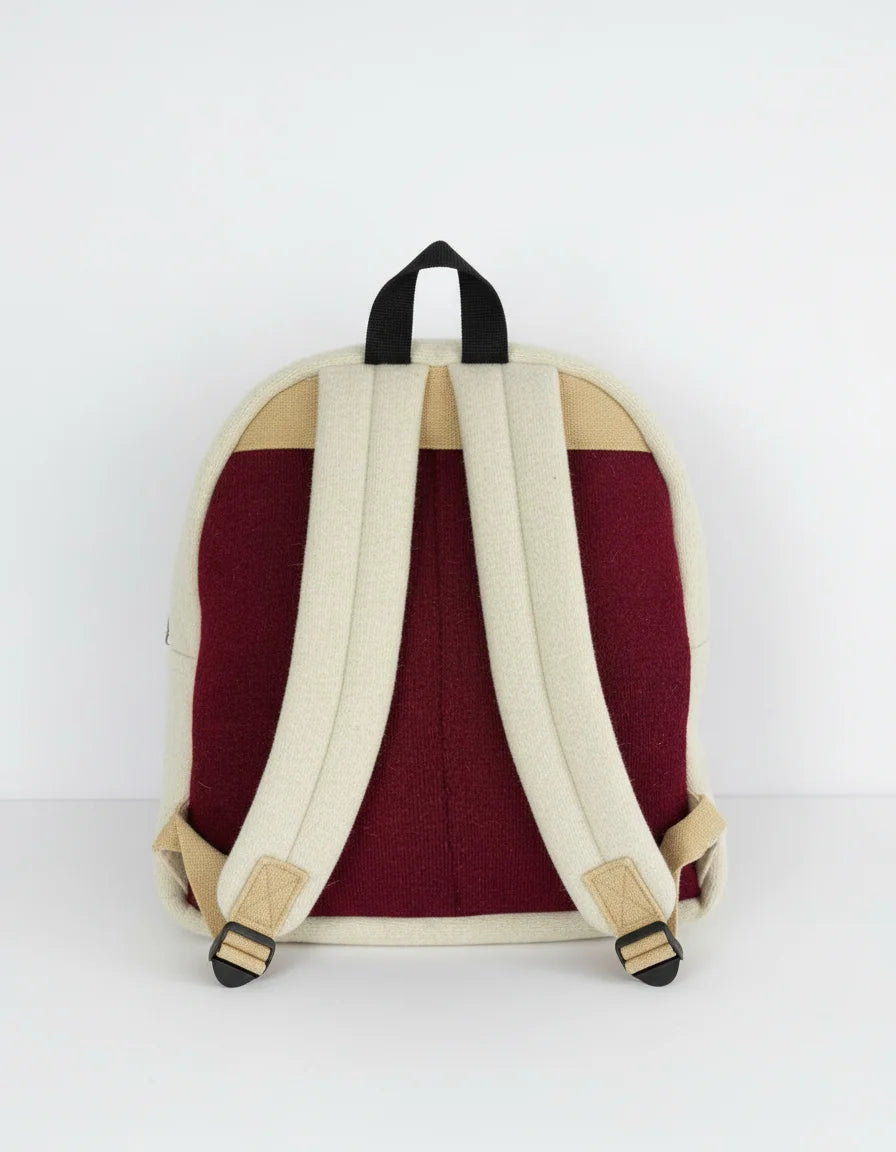 Handmade Woolen Backpack with Modern Design