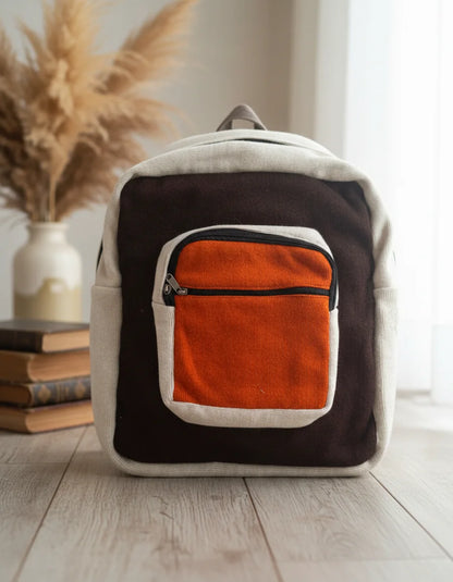 Handmade Woolen Backpack with Modern Design