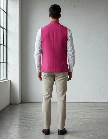 Fine Hemp Vest Coat