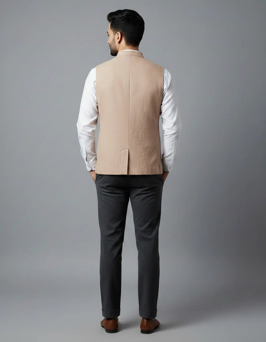 Fine Hemp Vest Coat