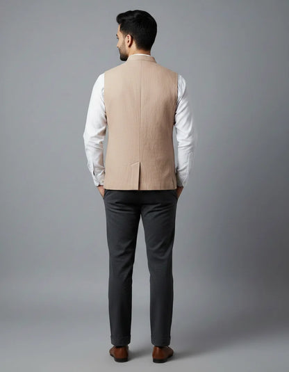 Fine Hemp Vest Coat