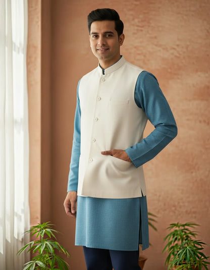 Fine Hemp Vest Coat