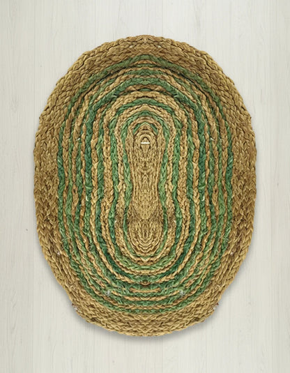 Hand Braided Bhimal Doormat - Oval