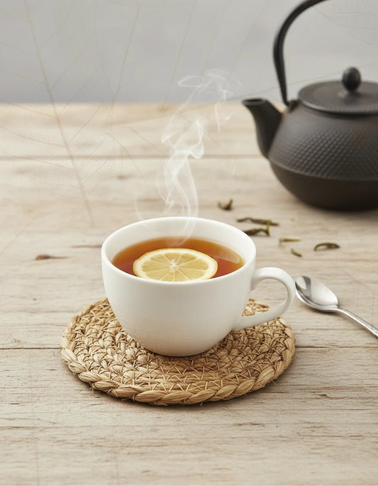 Hand-Braided Jute Tea Cup Coaster | 06 Piece Set