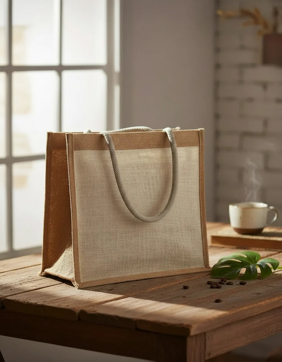 Handcrafted Jute Carry Bag for Daily Use