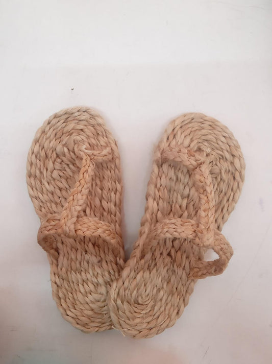 Jute Braided Kolhapuri Slipper