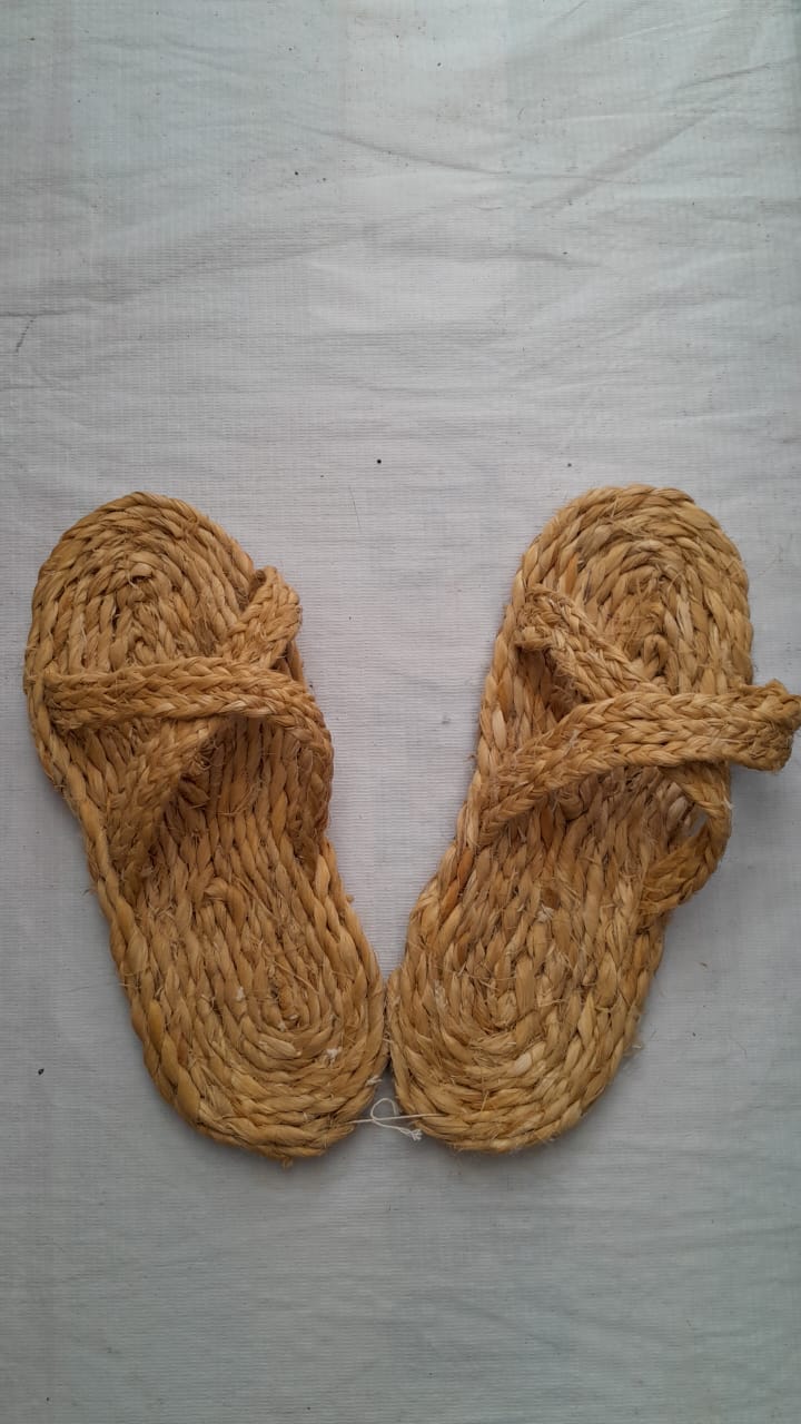 Jute Braided Kolhapuri Slipper