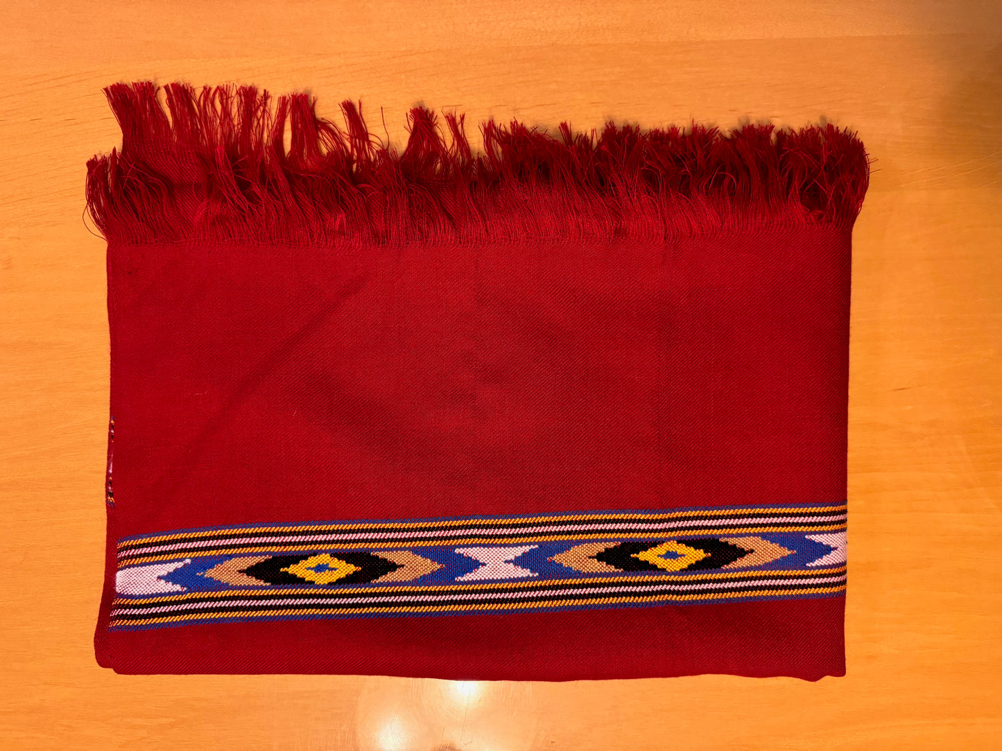 Merino Stole with Duet Design Border