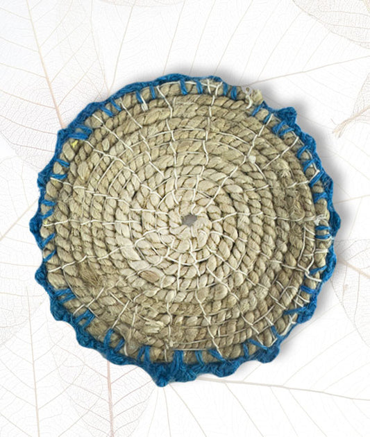 Wool Embellished Jute Donga Mat