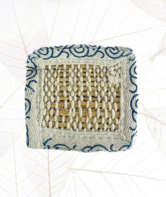 Handloom Weave Tea Cup Coaster | 06 Piece Set