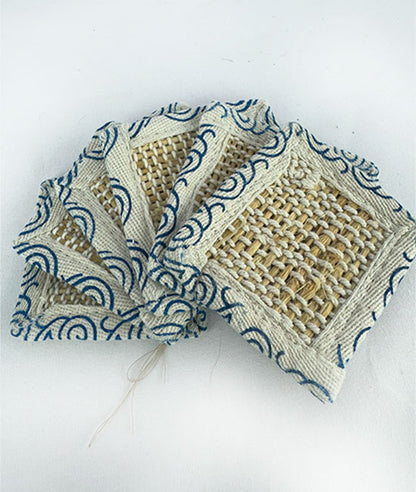 Handloom Weave Tea Cup Coaster | 06 Piece Set