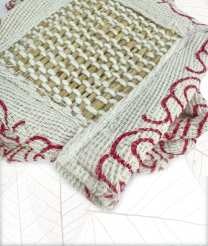 Handloom Weave Tea Cup Coaster | 06 Piece Set