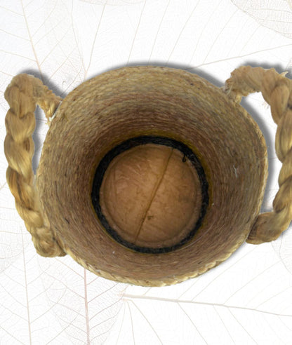 Hand Braided Jute Dustbin Bucket